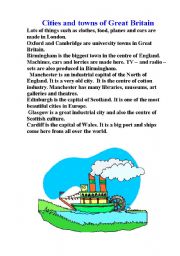 English Worksheet: Cities of Great Britain