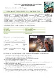 English Worksheet: Journey to the center of the earth - Movie activity