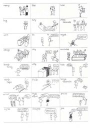 English Worksheet: English Verbs in Pictures - part9 out of 25 - 