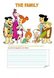 English Worksheet: the family