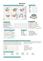 English Worksheet: Revision for elementary students