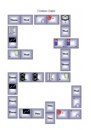 English Worksheet: Domino Game