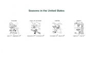 English worksheet: Seasons in the United States