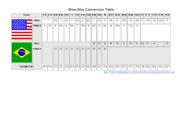 English Worksheet: Shoe size convertion table