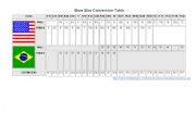 English worksheet: Shoe size convertion table