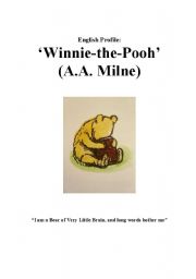 English Worksheet: Winnie the Pooh