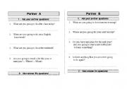 English worksheet: Going to future