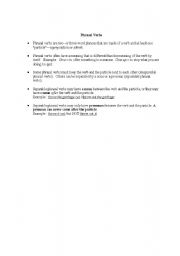 English Worksheet: Phrasal Verbs Introduction