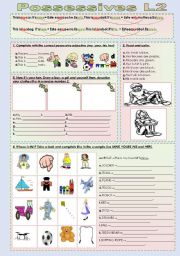 English Worksheet: Possessives (adjectives and pronouns)