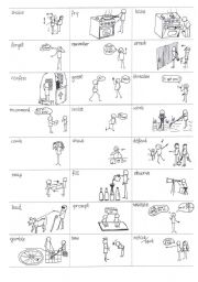 English Worksheet: English Verbs in Pictures - part13 out of 25 - 