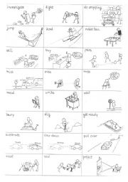 English Worksheet: English Verbs in Pictures - part14 out of 25 - 
