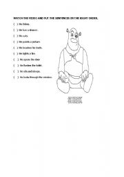 English Worksheet: SHREK VIDEO ACTIVITY