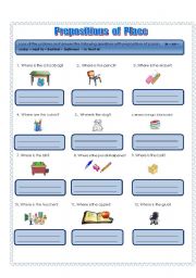 Prepositions of Place