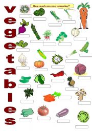 FOOD 2 - Vegetables