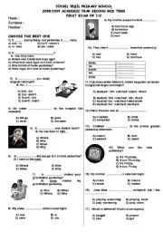 exam for Turkish primary school