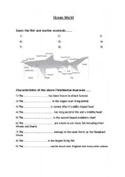 English worksheet: Sea Life