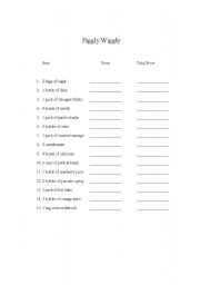 English Worksheet: Using the Sale Paper