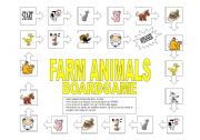 Farm animals boardgame