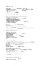 English worksheet: Lyrics. I will survive