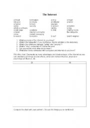 English Worksheet: The Internet