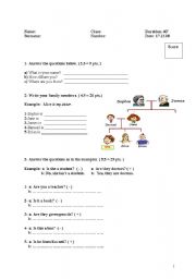 English Worksheet: a quiz for beginners
