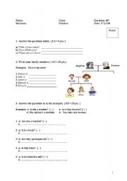 English Worksheet: a quiz for beginners