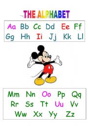 English Worksheet: the alphabet