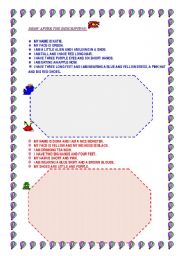 English Worksheet: DRAW FOLLOWING THE INDICATIONS