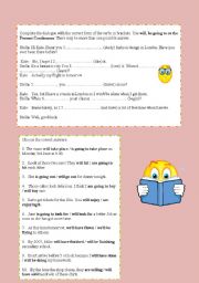 English worksheet: TRIP TO THE FUTURE TENSE II