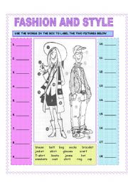 English Worksheet: FASHION AND STYLE