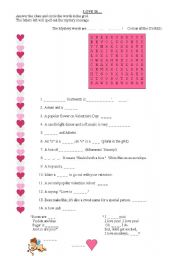 English Worksheet: Love is...