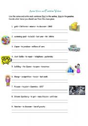 English Worksheet: passive voice