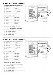 English Worksheet: PHOTOCOPIABLE SOME / ANY