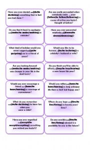 Gerunds with prepositions- Verb patterns