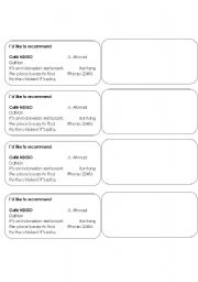 English Worksheet: The Best Reastaurant