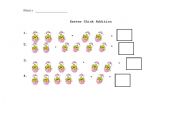 English worksheet: Easter Chick Addition