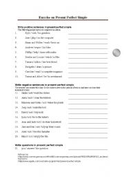 English Worksheet: Present perfect review