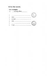 English worksheet: Numbers