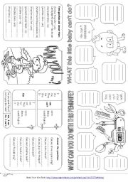 English Worksheet: Can for ability (Mini grammar book)