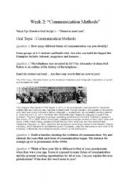 English Worksheet: Communication Methods