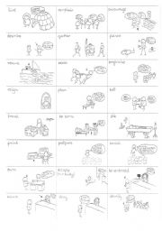 English Worksheet: English Verbs in Pictures - part15 out of 25 - 