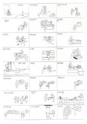 English Worksheet: English Verbs in Pictures - part17 out of 25 - 