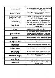 English worksheet: Animals vocabulary game  