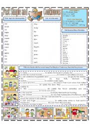 English Worksheet: PAST SIMPLE AND CONTINUOUS