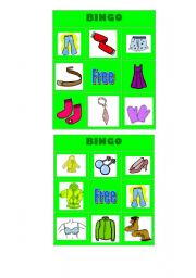 CLOTHES BINGO