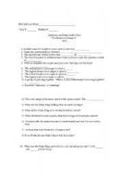 English Worksheet: Operetta:  Pirates of Penzance