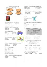 revision spot on 7th year unit 9 /12