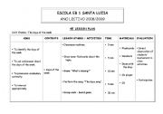 English worksheet: 45 lesson plan - body 