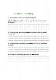 English worksheet: The magic pencil worksheet part 2