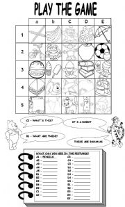 English Worksheet: PLAY THE GAME